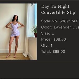 Free People Day To Night Convertible Slip Dress - Lavender Dust